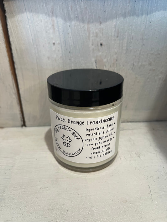 Big Prairie Beef Tallow Moisturizer - Sweet Orange Frankincense